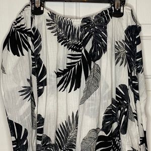 Off the shoulder flowing shirt